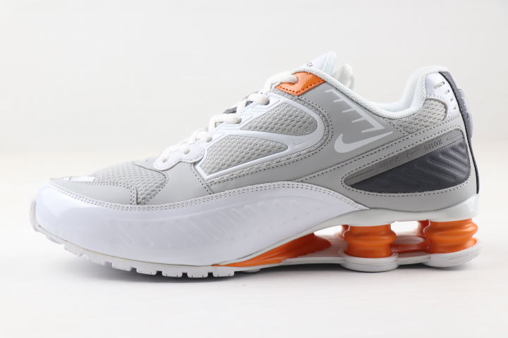 2020 Nike Shox Enigma SP Black White Grey Orange Shoes for Women - Click Image to Close